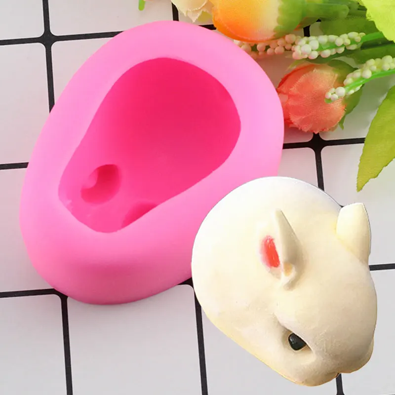 

Mujiang 3D Cartoon Easter Bunny Soap Silicone Molds Rabbit Mousse Ice Cream Chocolate Candy Mold Fondant Cake Decorating Tools