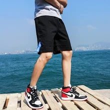 Летние мужские шорты хлопок плюс размеры xxxl xxxxl 5xl черно белый цвет эластичный пояс