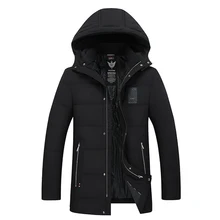Зимняя парка размера плюс, мужской пуховик,, толстая, натуральная, теплая, ветровка, свободный, с капюшоном,, мужские пальто, одежда с хлопковой подкладкой