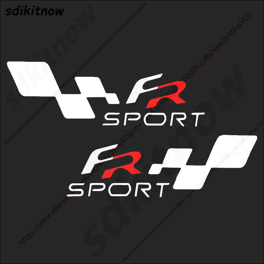 

22x6cm 2pcs Car Body Windows Sports Racing PVC Sticker Spain FR Decal Styling Decoration For Seat Leon Cupra Ibiza Altea Exeo