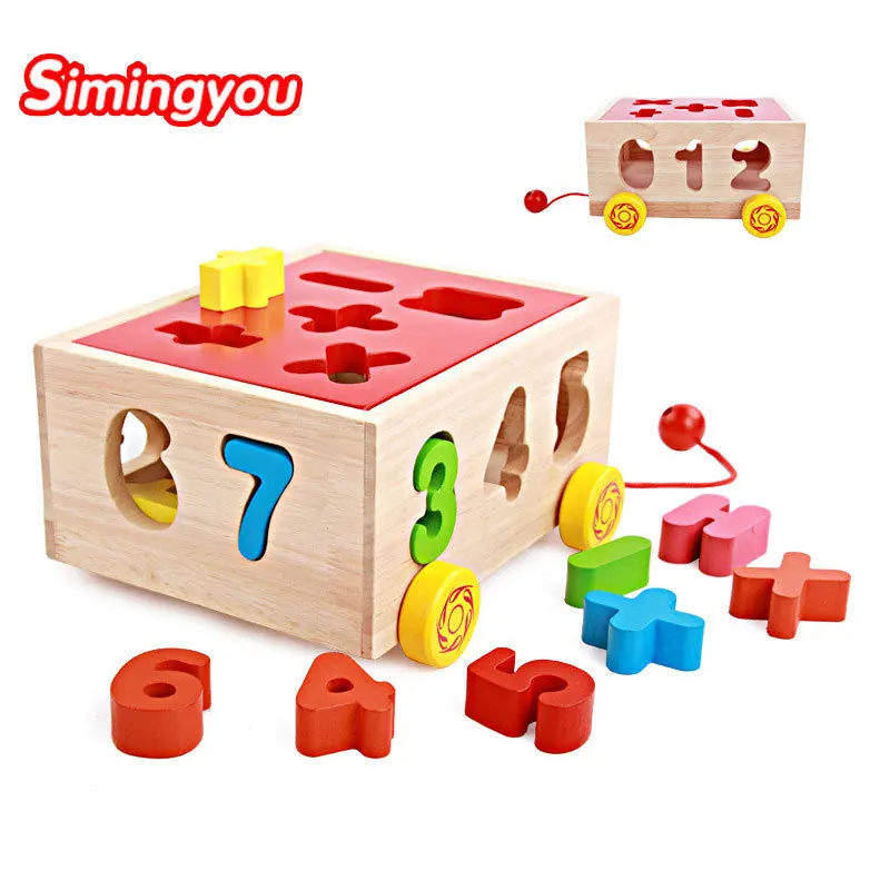 

Simingyou Learning Education Digital Tractor Montessori Educational Wooden Toys B40-DDM12 Drop Shipping