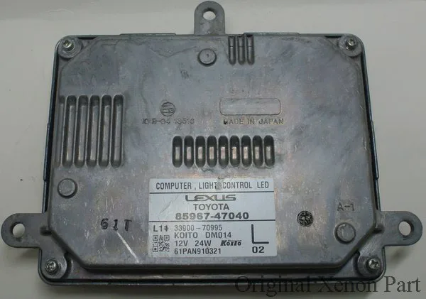 

Used original ballast healight computer light control LED left side 85967-47040 L02