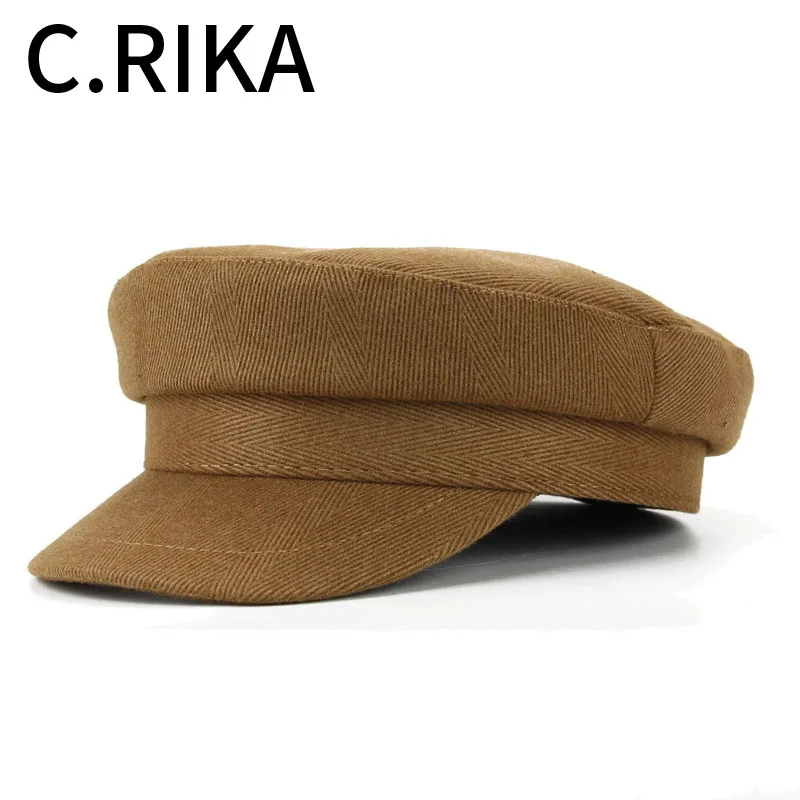 

2019 Fashion Women Military Hats Berets Sailor Caps Flat Bone Casquette Ladies Solid Cap Girls Casual Berets Hat Gorra Army Hat