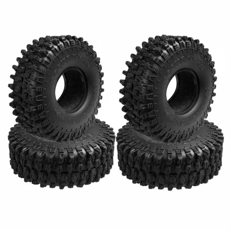 4PCS 120MM 1.9" Rubber Rocks Tyres Wheel Tires for 110 RC Rock Crawler