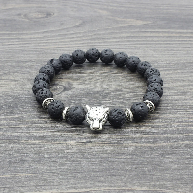 8mm Natural Stone Bracelet Homme Alloy Animal Beads Bracelet & Bangle Personality Jewelry BFF(3)_08