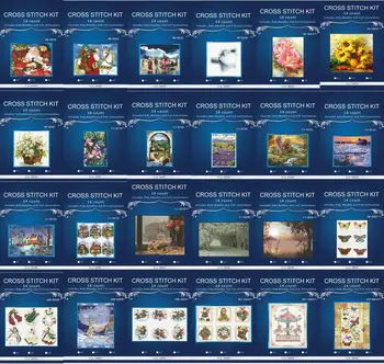 

The Flowers angel style Paintings Counted 14CT DMS Cross Stitch Pattern Embroider kits DIY Needlework Sets oneroom 1