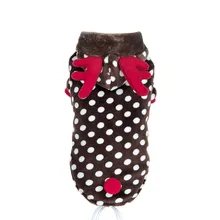 Funny winter dog pet warm clothes small dog puppy Christmas jacket coat Fleece dog elk cosplsy costume Jumpsuit jumpers Hoodie
