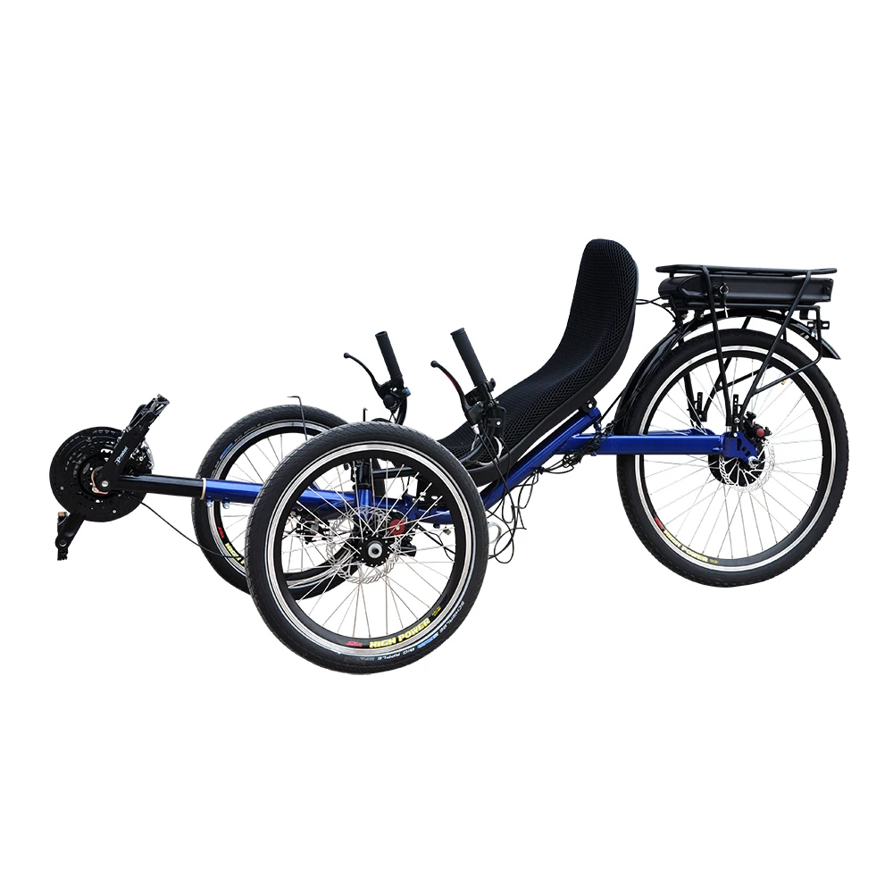250watt 36V 12Ah Electric Tadpole Recumbent Tricyclein Bicycle from