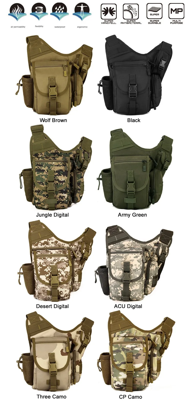 Специальная водонепроницаемая сумка на бедро, сумка на одно плечо, военная сумка для тела, тактика, сумка для езды на ноге, сумка для камеры