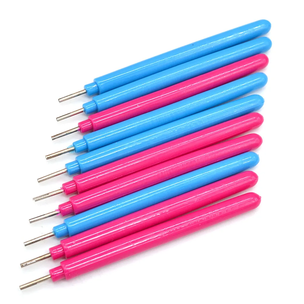 Chzimade Random 10Pcs Slotted Paper Quilling Tools Kits Quilling Pen DIY Scrapbooking Paper Craft