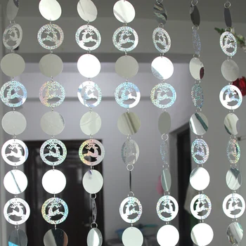 

Interior Curtain sika deer plastic door curtains wedding stage background decorative supplies DIY sequins ornaments