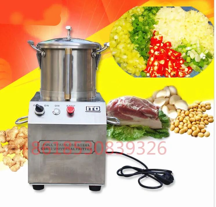 

6L commercial use stainless steel universal fritter ,High-speed meatballs beater,Fruit and vegetable mincer
