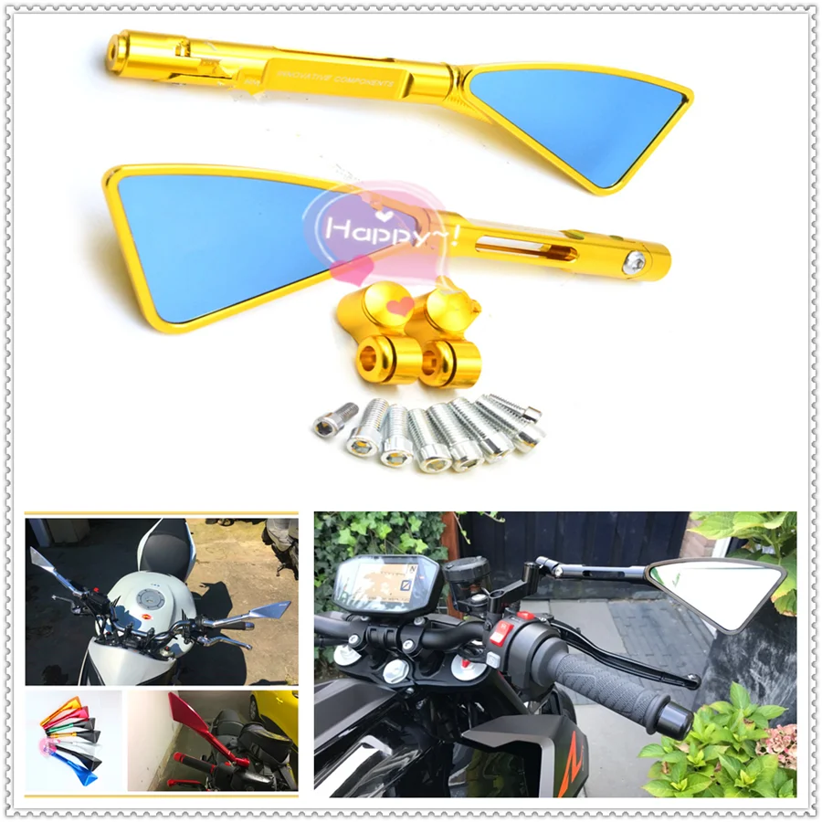 

2018 Scooter CNC side rear View alloy Offroad Motorcycle Rearview mirror for HONDA CBR500R CB500F X GROM RC51 RVT1000 SP-1 SP-2