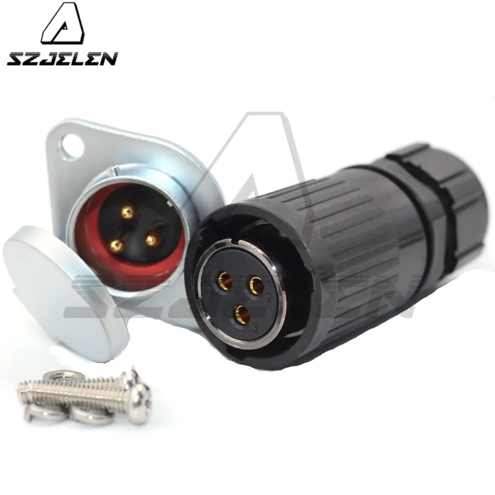 

HP20 series, 3pin waterproof and dustproof connector,Plugs and sockets,Electric Power Connector