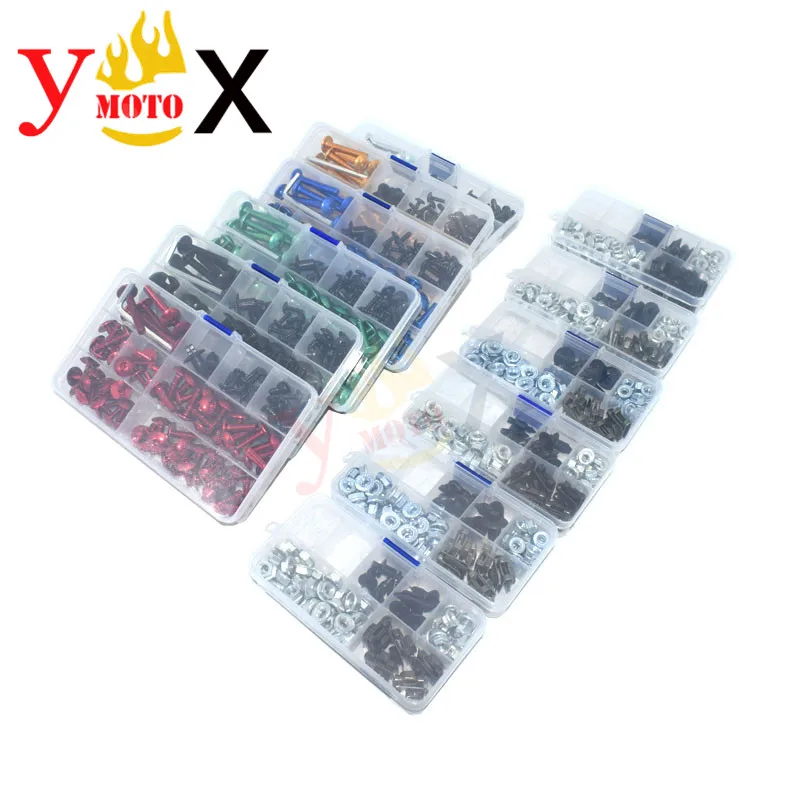 

233PCS Motorcycle M4 M5 M6 Fairing Bodywork Screws Bolt Fastener Clip Nut Kits For Kawasaki Ninja ZX6R ZX10R ZX14R ER6N Z800
