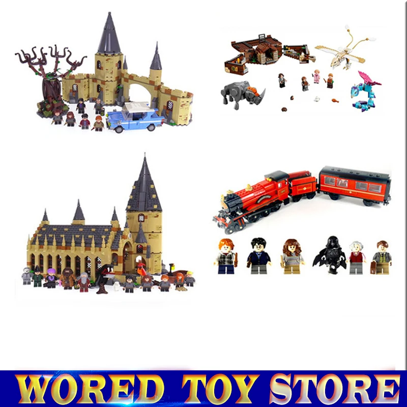 

Lepin Harry Film Potter Sets 16052 16054 16055 16059 Kompatibel Mit Legoing Modell Gebaude Kits Burg Halle Blocke Ziegel Spielze