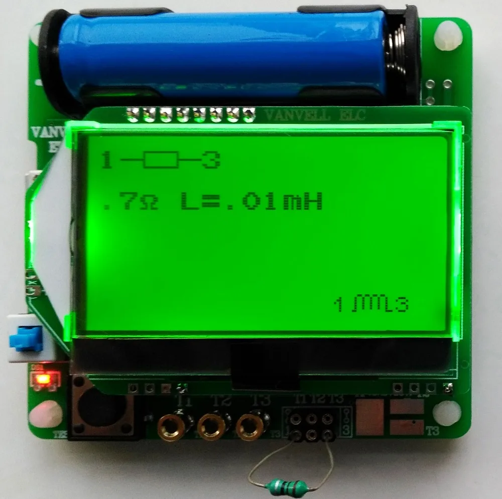 Многофункциональный тестер сопротивления индуктора конденсатора ESR DIY MG328