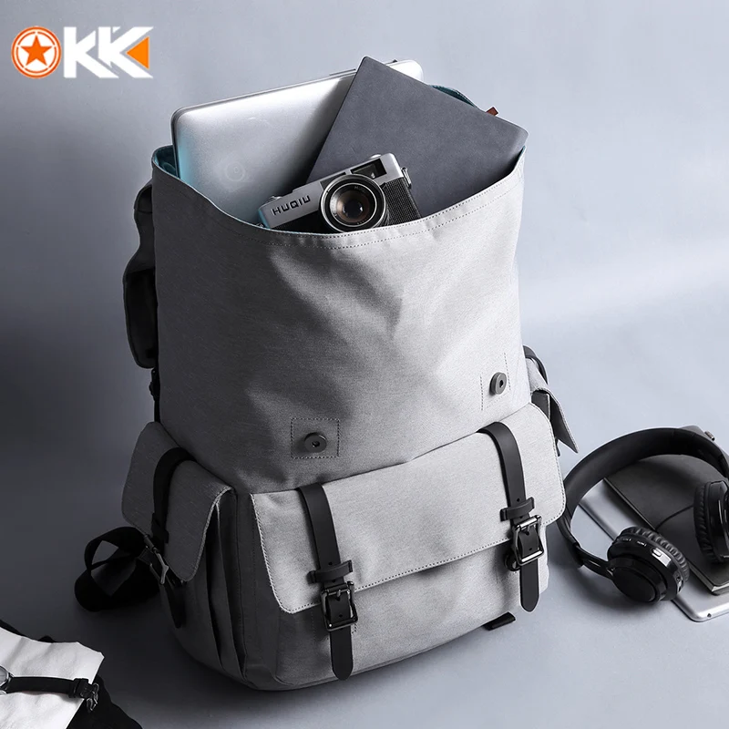 Рюкзак KAKA Leisure Oxford Мужской черный вместительный водонепроницаемый для 15 6
