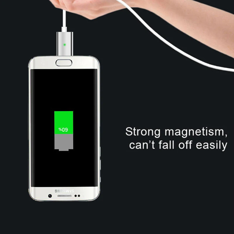 Metal Micro USB Magnetic Charging Data Adapter Converter For Sasmung S4 S6 S7 Edge HTC Xiaomi HUAWEI LG ASUS ZTE Android phone  (2)