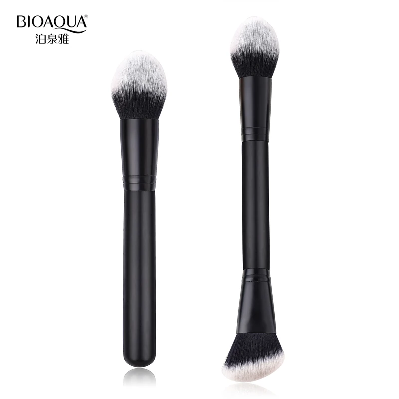 

BIOAQUA Professional Double Ended Powder Brush High Quality Wooden Handle Makeup Brush Soft Fiber Blush Foundation Brushes
