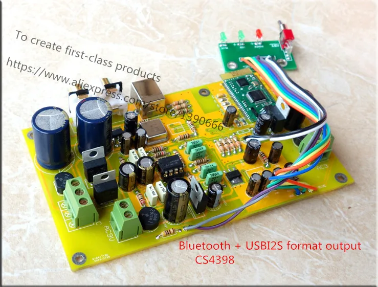 

DB-100A Crystal CS4398 decoding board USB decoding Bluetooth decoding I2S protocol format