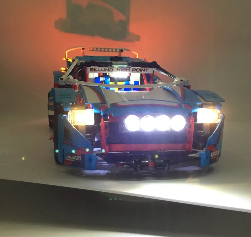 

LED light up kit for lego Technic Series 42077 and 20077 The Rally Car brick Set ( car set not included, only contain light )