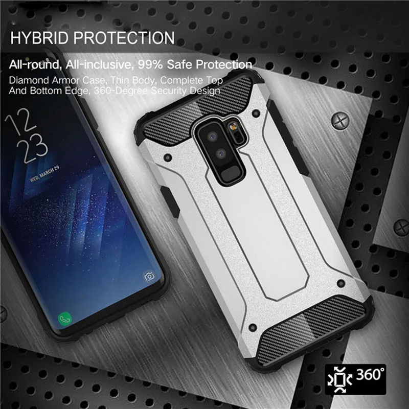 New Hybrid Slim Rugged Dual Layer Armor Case Cover for Samsung Galaxy J4 J6 A6 2018 Note 9 A5 A7 2018 S9 J2 Pro Heavy Duty Cover4