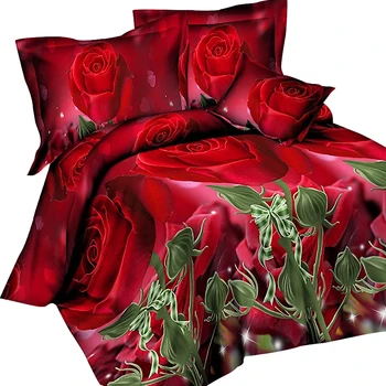 

Urijk 3/4PCS 3D Print Leopard Tiger Rose Lion Flower Soft Bedding Sets Duvet Cover Bed Set Pillowcase Queen Size Dorp Shipping