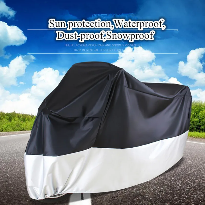 Universal Motorcycle Scooter Waterproof UV Protector Outdoor DustBike Rain Cove