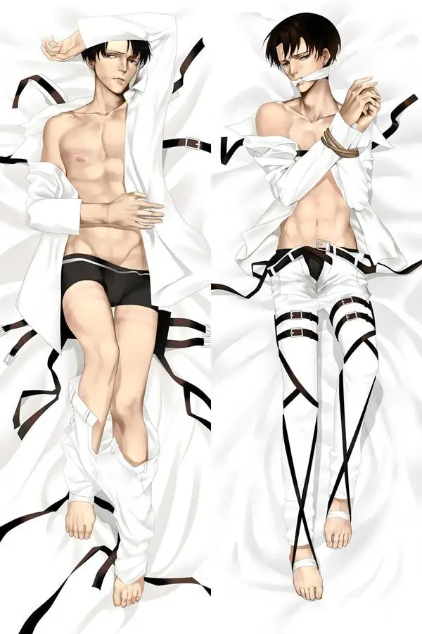 BL мужские японские персонажи аниме атака на Титанов Levi Throw Otaku Dakimakura подарки постельные принадлежности длинная подушка для объятий чехол 150x50 см