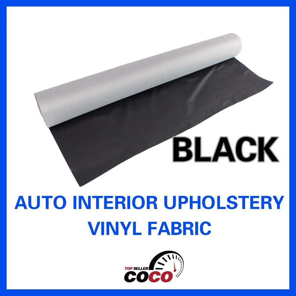 

54" Wide Black Car Carpets Heavy Duty UseAuto/ Marine/RV Fabric Vinyl Upholstery Premium Waterproof