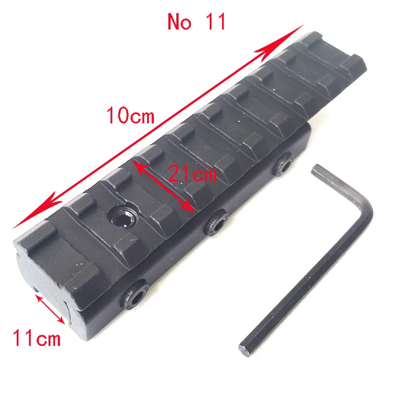 Новые 11 мм/20 мм тактические аксессуары для охоты и спорта прицел крепления 25,4 мм/30 мм Пикатинни Вивер база для рейки адаптер - Цвет: 11