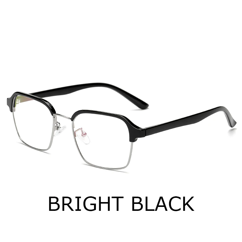 TOEXPLORE ore мужские и женские оправа для очков винтажные ретро-очки TR90 оправа Очки для чтения при миопии брендовые дизайнерские модные очки - Цвет оправы: C1 bright black