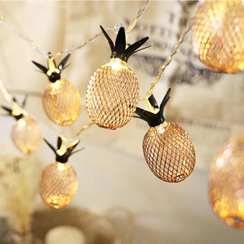 Led Light String Pineapple Lamp Strings10203040LEDs Fairy String Lamp Waterproof Battery Operated Xmas Party Lighting (1)