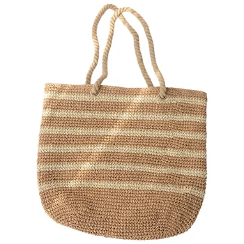 

Capacity Net Shopping Bags Cotton Rope Shoulder Bags Weave Knitting Handbag Hollow Out Summer Beach Bags Cheap Straw Bags