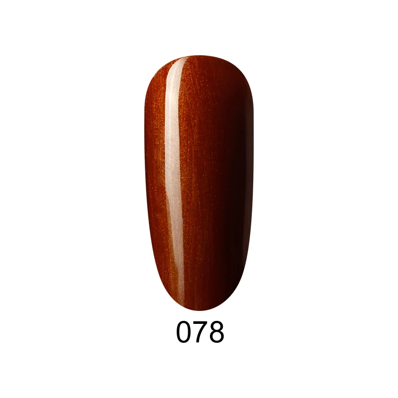 078 Цветной УФ-гель для ногтей полуперманентный лак с белым цветом vernis полуперманентный Черный Гель-лак верхнее Базовое покрытие для маникюра - Цвет: 078