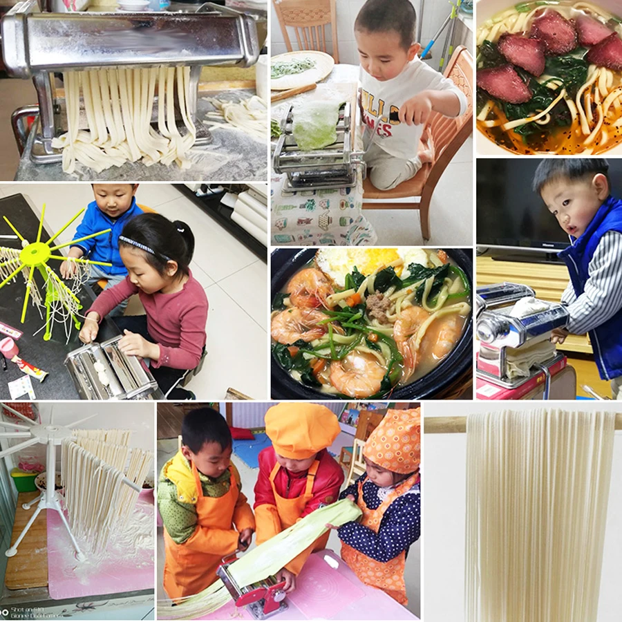  Multifunctional Household Stainless Steel 2/3 Blades kitchen Pasta Making Machine Manual Noodle Mak