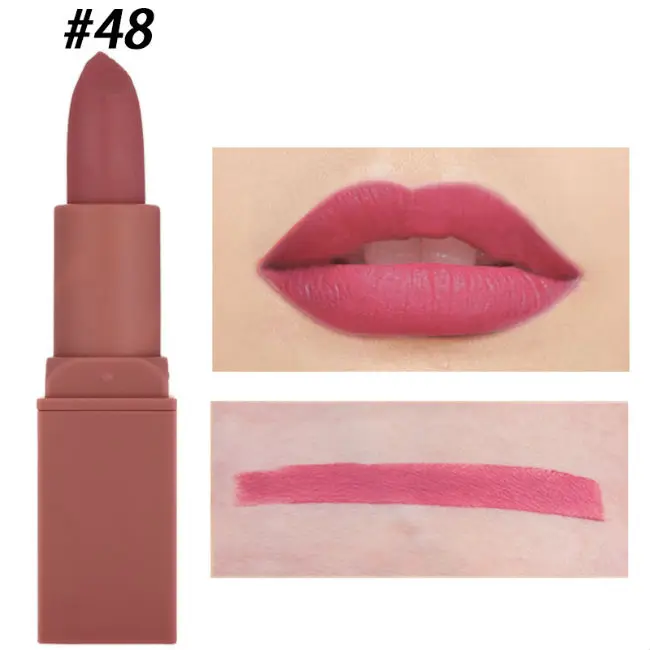 Miss Rose Matte Lipstick makeup 12 Colors choose Lipstick for women Long-Lasting Waterproof Lipstick Matte cosmetics makeup - Цвет: 152511