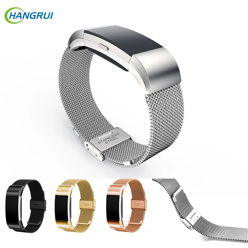 

Metal Stainless Steel Strap For Fitbit Charge 2 Band Milanese Loop Straps Clasp for Fitbit Charge2 Smart Bracelet for Women Men