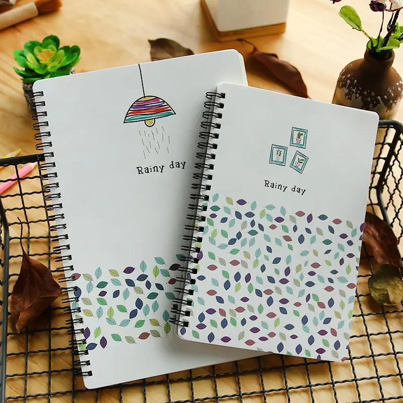 

South Korea stationery notebook portable diary creative rollover thick coil business notebook hard copy book