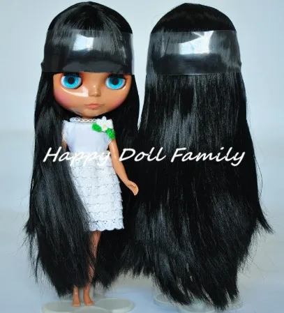 

scalp with hair for dark skin doll, only scalp, black hair, dark skin