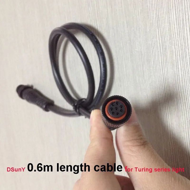 DSunY Truing-B/D 0,6 m/1,5 m/2 m& 8 pin удлинитель для питания светодиодный светильник для аквариума, соединяющий контроллер и панели