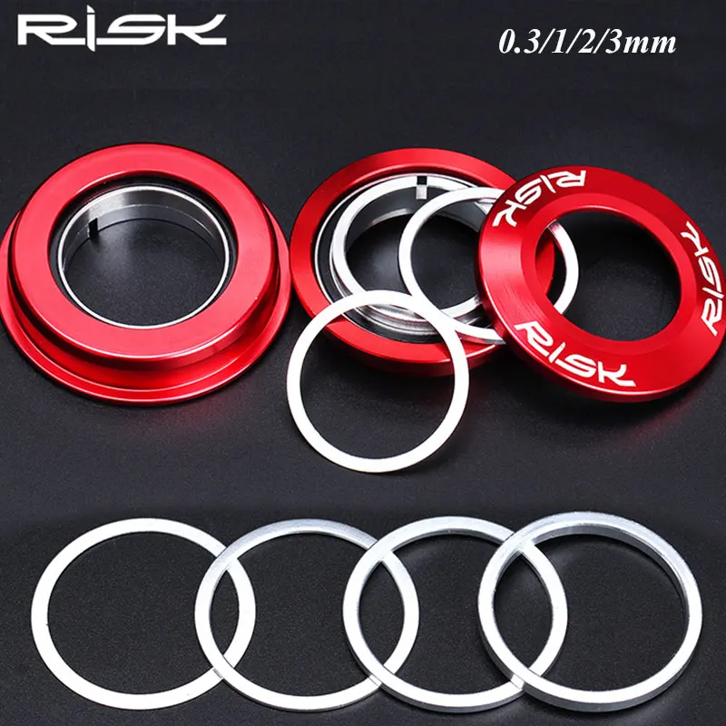 6pcs Ultra-light Titanium Stem Gasket Heightening Washer Pipe Bicycle Accessory