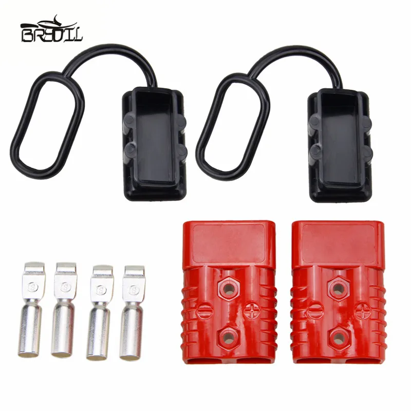 

175A 600V Quick Connector Winch Trailer Battery Connect/Disconnect Wire Harness Plug With 4 Accessories