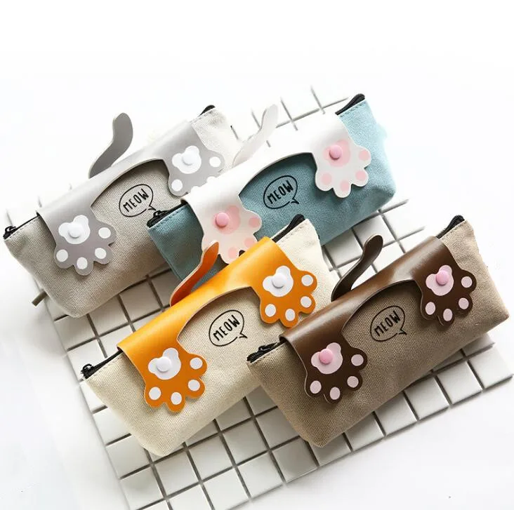 

Cartoon Cat Pencil Case For Girls School Pencil Bag Pen Case Stationery Gift Cute Pencil Box Pen Bag Cosmetic Bags