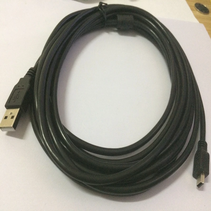 200 шт./лот 3 м 5 м черный USB2.0 штекер 5-контактный мини USB кабель синхронизации данных и зарядки для gps MP4 плеер Цифровая камера телефон ps4 ps3