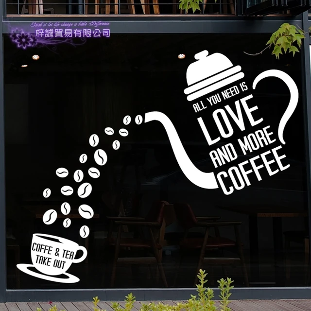 dctal coffee sticker letter