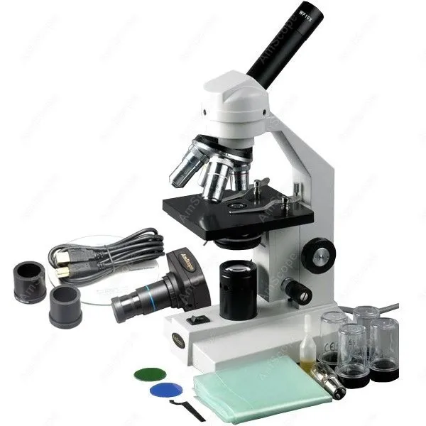 Студенческий составной Микроскоп AmScope Supply 40X 2000X студенческий + 1.3MP USB Цифровая