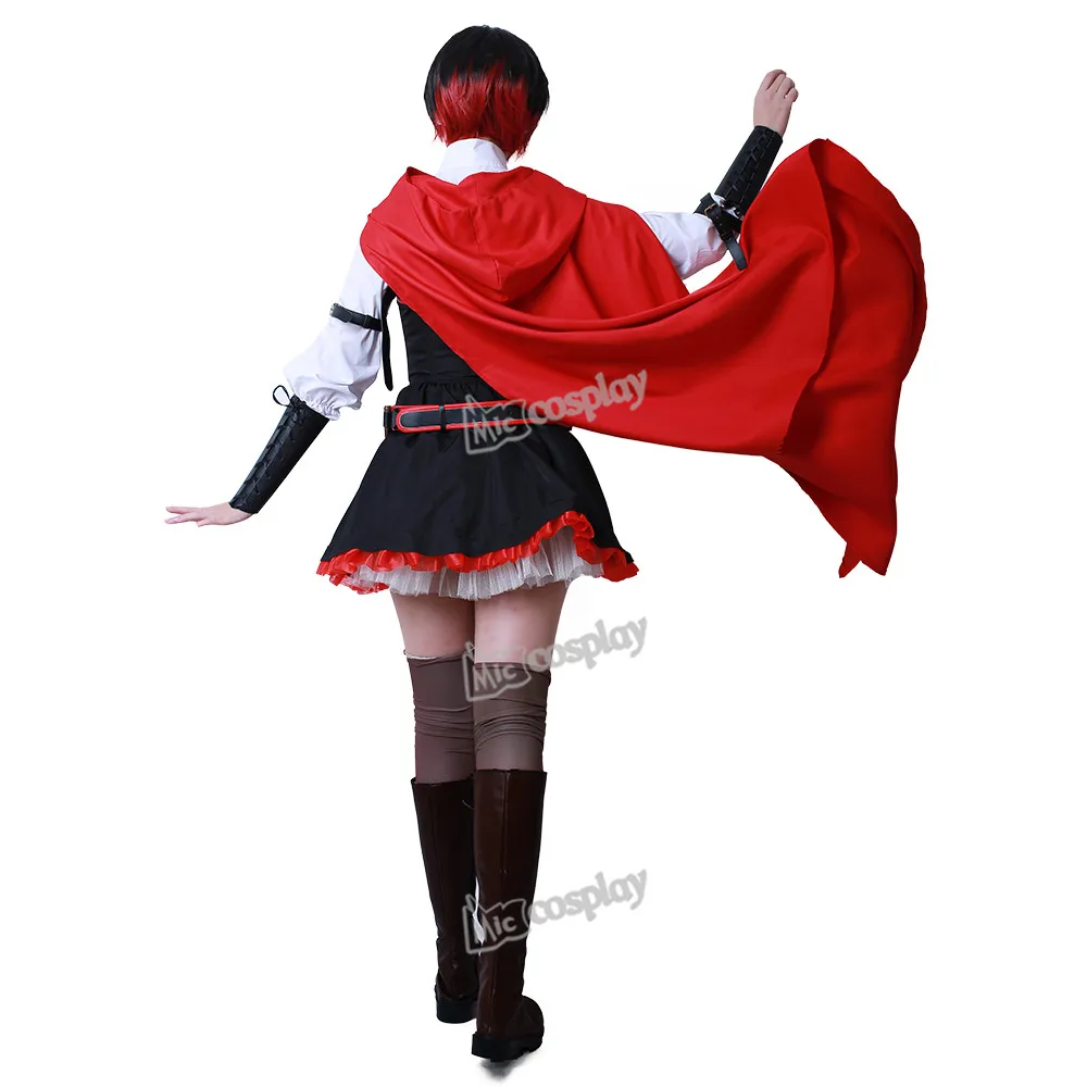 Женский костюм Руби Роза маскарадный из аниме платье накидка|ruby rose cosplay|cosplay