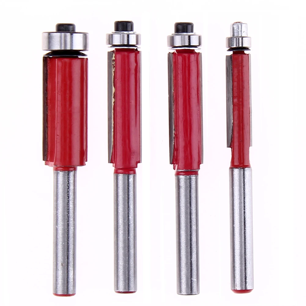 

4 Size/set 1/4'' Shank Wood Router Bit Milling Machine Cutter Set Trim for Wood Cutter Hand Woodworking Tool